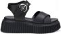 AGL Zwarte Sleehak Sandalen Black Dames - Thumbnail 12