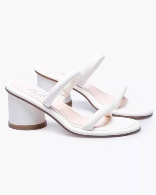 AGL Heeled Mules White Dames