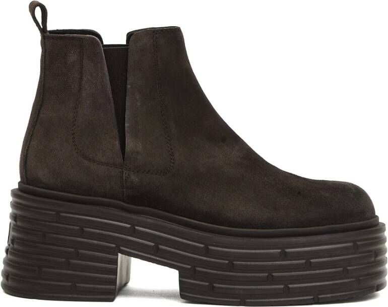 AGL Hoge bruin leren laars