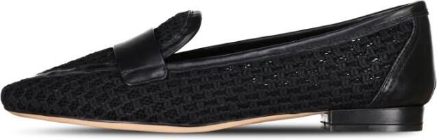 AGL Italiaanse Leren Loafers met Unieke Details Black Dames