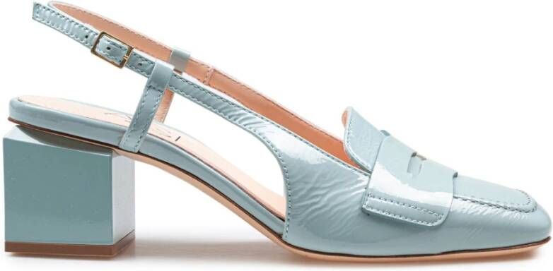 AGL Klassieke Mocassin in Matcha Lakleer