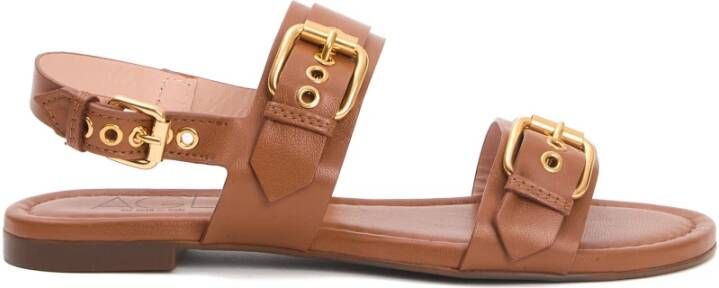AGL Leren Sandalen Met Dubbele Band Stijlvolle Touch