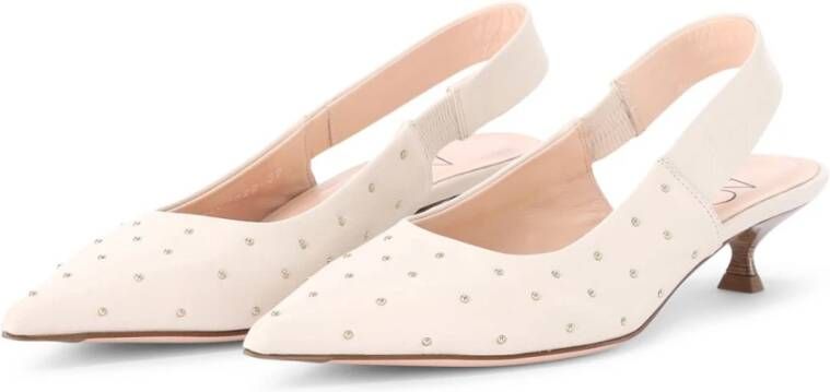 AGL Leren Sling-Back Kitten Heel Pumps