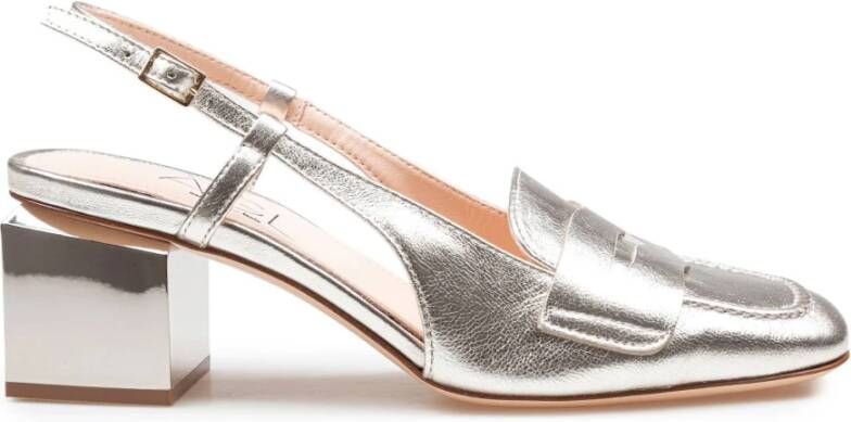 AGL Metallic Effect Leren Mocassin Goudkleurig