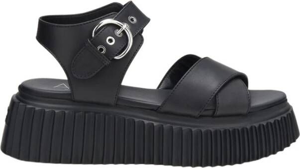 AGL Flat Sandals Black Dames