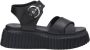 AGL Zwarte Sleehak Sandalen Black Dames - Thumbnail 6