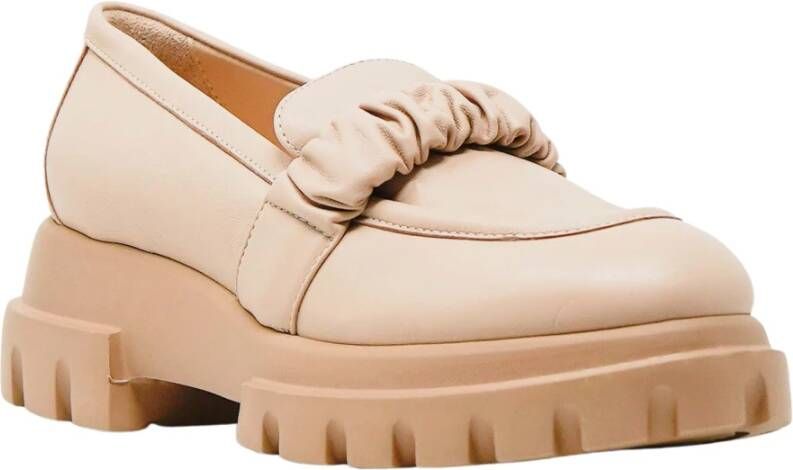 AGL Stijlvolle dames mocassins Beige Dames