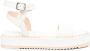 AGL Witte Casual Open Platte Sandalen White Dames - Thumbnail 3