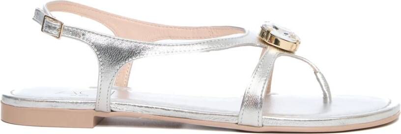 AGL Zilveren Sandalen met Kristal Detail
