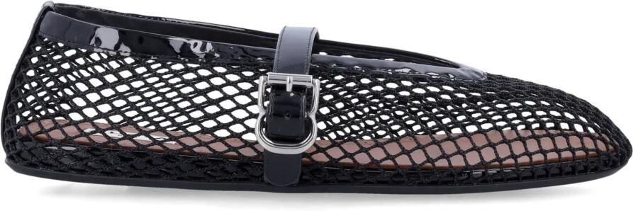 Alaïa Zwarte visnet ballerina flats Black Dames - Foto 3