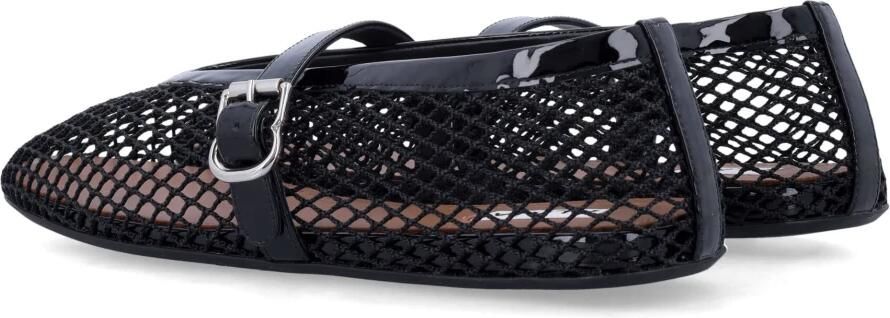 Alaïa Zwarte visnet ballerina flats Black Dames - Foto 2