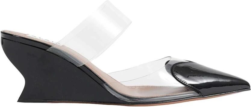 Alaïa Le Coeur Wedge Mules