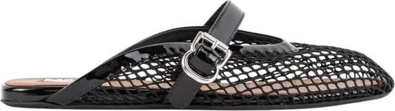 Alaïa Mules van visnet