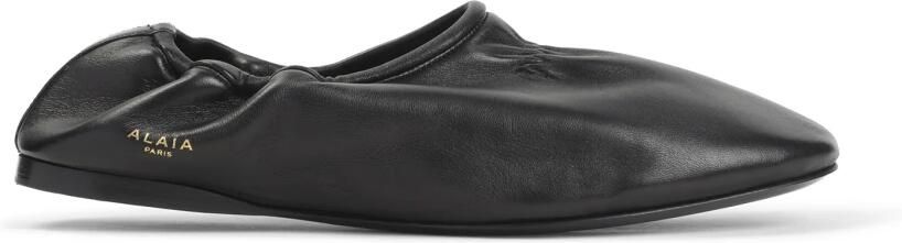 Alaïa Soepele Slippers in Leer
