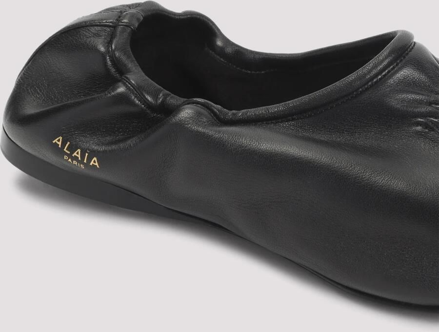 Alaïa Soepele Slippers in Leer - Foto 2