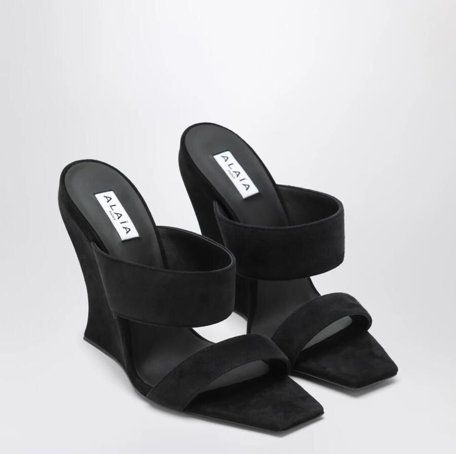 Alaïa Wave 110 Wedge Mules - Foto 4