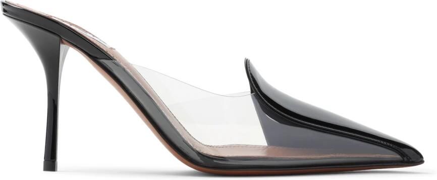 Alaïa Zwarte Leren Pantoffels Stijlvolle Hakken