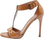 Alaïa Pre-owned Leather sandals Brown Dames - Thumbnail 1