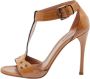 Alaïa Pre-owned Leather sandals Brown Dames - Thumbnail 1