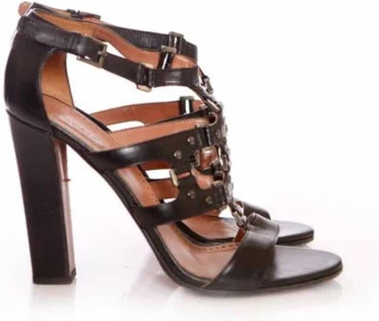 Alaïa Pre-owned Pre-ownedLeathersandals Black Dames