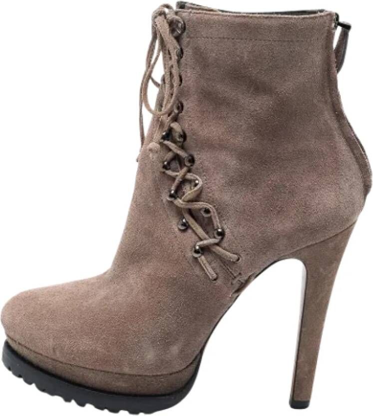 Alaïa Pre-owned Suede boots Beige Dames