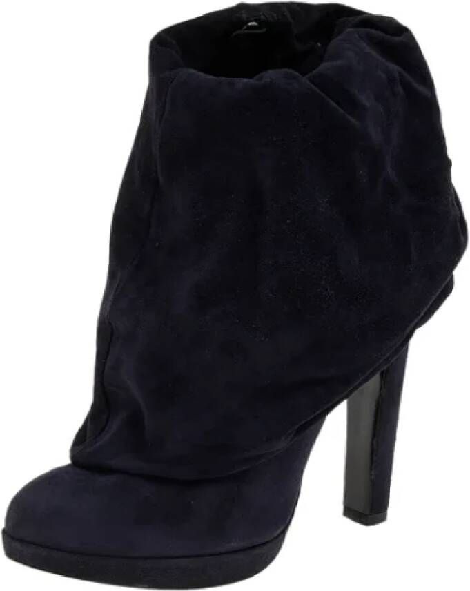 Alaïa Pre-owned Suede boots Blue Dames