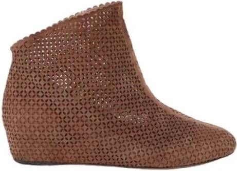 Alaïa Pre-owned Suede boots Brown Dames