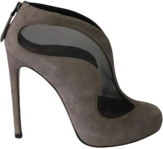 Alaïa Pre-owned Suede boots Gray Dames