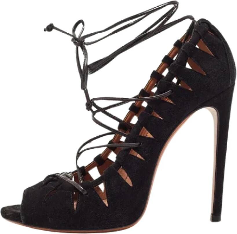 Alaïa Pre-owned Suede heels Black Dames