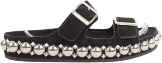 Alaïa Pre-owned Suede sandals Black Dames