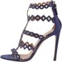 Alaïa Pre-owned Suede sandals Blue Dames - Thumbnail 1