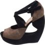 Alaïa Pre-owned Suede sandals Brown Dames - Thumbnail 1
