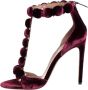 Alaïa Pre-owned Velvet sandals Red Dames - Thumbnail 1
