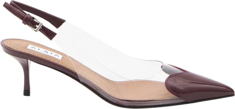 Alaïa Rode Hak Sandalen met Hartdesign