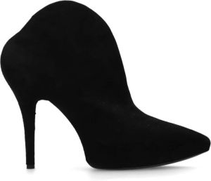 Alaïa Suède enkellaarzen met hak Zwart Dames