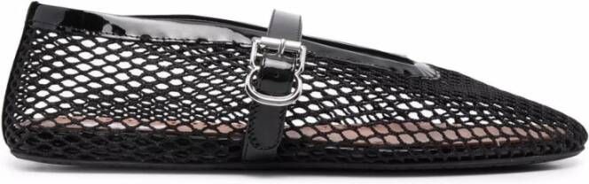 Alaïa Zwarte visnet ballerina flats Black Dames - Foto 3