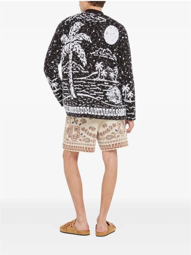 Alanui Ocean Whispers Cardigan met Palmboom-graphic - Foto 2