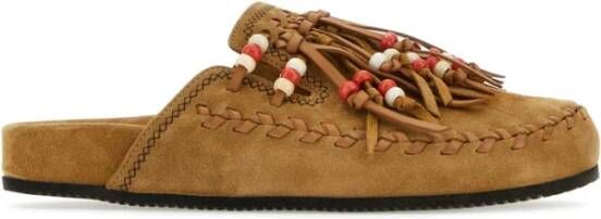 Alanui Suede Mountain Slippers Brown Heren