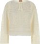 Alanui Witte Gehaakte Sweater Kiss By The Book - Thumbnail 1