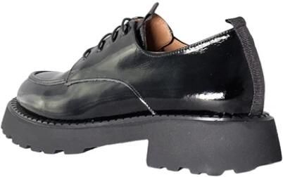 Albano Dames veterschoen van lakleer
