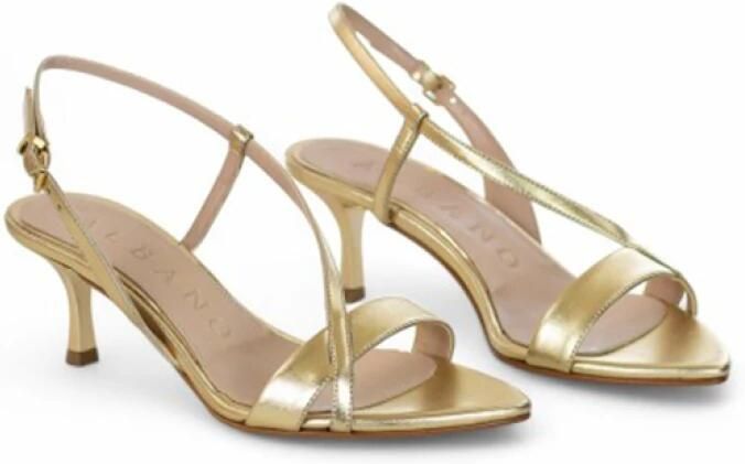 Albano Leren Sandalen Platinastijl
