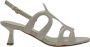 Albano Beige Leren Sandalen met Verstelbare Band - Thumbnail 1