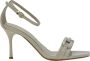 Albano Beige Patent Sandalen met Verstelbare Band - Thumbnail 1
