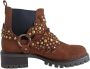 Albano Dames Camel Suède Jurk Booties Brown Dames - Thumbnail 1