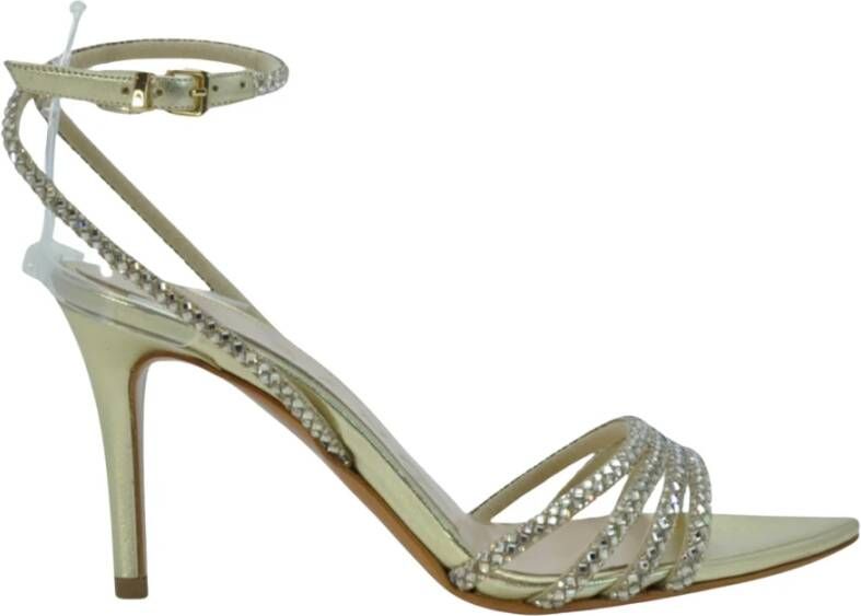 Albano Grijze sandalen met strass