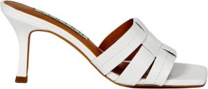 Albano Heeled Mules Wit Dames