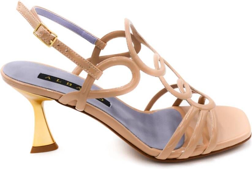 Albano Elegante High Heel Sandalen Beige Dames