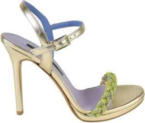 Albano High Heel Sandals Geel Dames