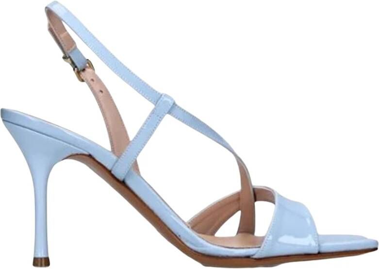 Albano Leren Sandalen met Hoge Hak