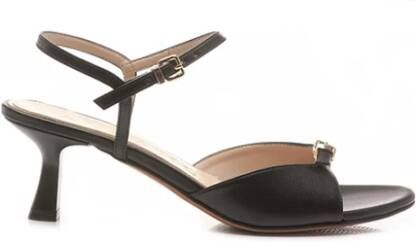 Albano Zwarte leren sandalen Model 5324